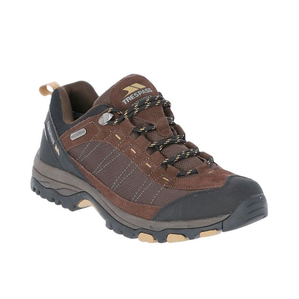 Trespass Mens Scarp Technical Sneakers / Dark Brown